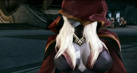 提亚马特的特征是白色鬃毛,或许是因为化身人形,变作了一头白色长发.